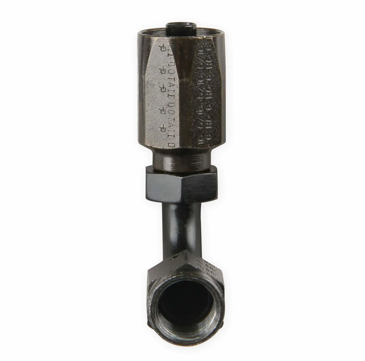 Earls Power Steering Hose End-Black Chromate - 159106ERL